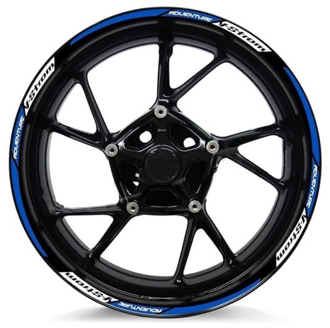 YOUZKA Felgenband Reflektierende Motorrad-Radaufkleber, Motocross-Felgenaufkleber Für Suzuki V-Strom 250 SX Vstrom 1000 1050 XT DL 650(Color3)
