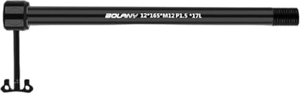 APLVFFZH Perno Passante per Mozzo Bici, Ricambio per Bici da Strada, Facile Installazione, per Telaio Bici, 1.2 Cm X 16.5 Cm