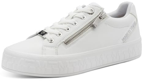MARCO TOZZI Damen Sneaker Schnürung und Reißverschluss Schlicht