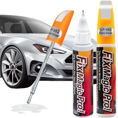 BAOSROY Penna Ritocco Carrozzeria,Penna Ritocco Carrozzeria Auto,Pennas Ritoccos Vernice Autos,Pennas per Ritoccos Auto,Riparazione Graffi Autos,2PC (Argento)