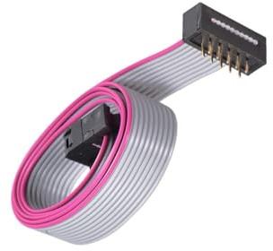 Unifizz 10 Pin IDC Flat Ribbon Cable, 2.54mm Pitch 50cm Length FC to FD Connector A-type Jumper Wire for PC Motherboard, 3D Printer, LED Display