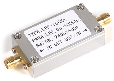 SHOOYIO Professional 100KHZ LPF Low Pass Filter Signals Power Amplifiers Power Low Pass Filter 100M-1.50dB 200M-55.0dB Communication Equipment Maintenance