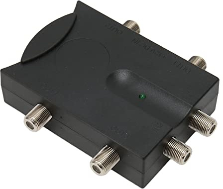 Ejoyous Amplificatore TV, Connettore Tipo F Lossless 2 Ingressi 4 Uscite TV Via Cavo Amplificatore Segnale