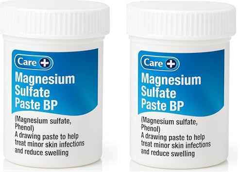 Care Magnesium Sulphate Paste 50g, Drawing Ointment for Inflammatory Conditions Pack of 2