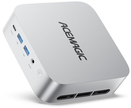 ACEMAGICIAN Mini PC K1, AMD Ryzen R2544 Windows 11 Pro Mini PC (hasta 3,70 GHz), 16 GB DDR4 1TB M.2 SSD Mini Ordenador con RJ45 | 4K Triple Display | WiFi 5 para hogar/Oficina/Escuela
