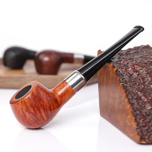 pipa, Con Bocchino In Resina, Cartuccia Filtro A Carbone Attivo Da 9 Mm, Lunghezza 138,5, Peso 38, G(B)