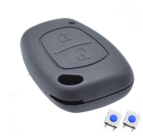 XUKEY para Kangoo Traffic Master Interstar Primastar Opel Vivaro Movano 2004-2009 Mando a Distancia de la Llave + 2 Interruptor de botón