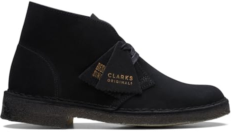 Clarks Originals Desert Boot. Stivali Desert Donna, Nero Sde, 38.5 EU