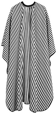 URAQT Capa de Peluquería, Corte de Pelo Delantal Profesional, Impermeable Reutilizable Capa de Barbero con Botones Ajustable, Capa de Corte de Pelo para Peinado, Cortes y Colores, 160 x 140cm