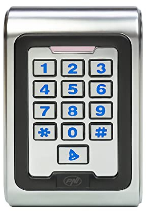 Tastiera di controllo accessi PNI DK220, stand alone, esterno e interno, IP65, con 2 relè