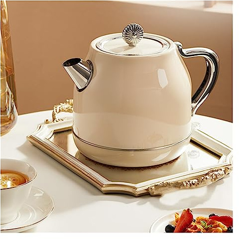 RILOOP Retro Electric Kettle - Automatic Power-Off, High-Value for Kitchen - Creamy-White