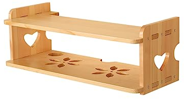 BinOxy Kabelboxen Router-Aufbewahrungsbox aus massivem Holz, frei stanzbare Steckdosen-Aufbewahrungsbox, kabelloses WLAN, leichte Katze, Set-Top-Box-Rack Steckdosenbox (Size : 50cm)