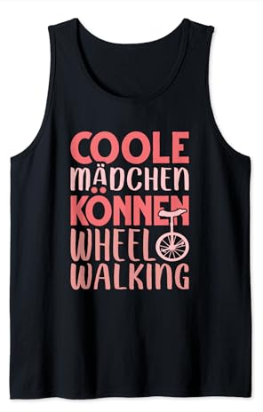 Wheel Walking Trick Unicycle One Wheel Einrad Tank Top