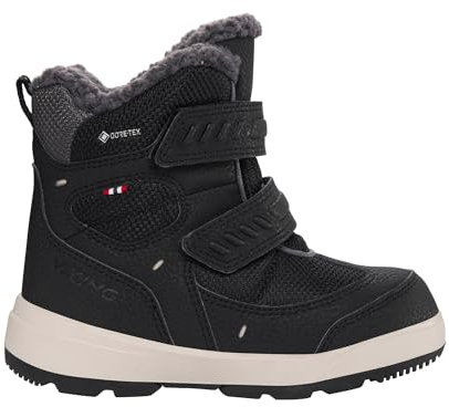 Viking Toasty Warm Gtx 2v unisex – barn Snöbåt, Svart kol, 31 EU Bred