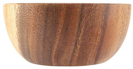Ensaladera De Madera, Ensaladeras, Cuenco Grande Para Servir Ensalada, Cuencos De Madera Para Alimentos, Juego De Utensilios De Madera Para Ensalada, Verduras, Frutas, Ensaladera Individual(16 * 7cm)