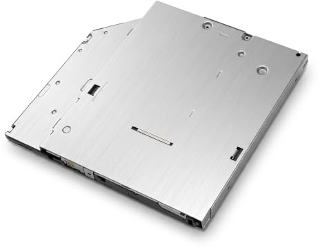 Zunate Enregistreur de CD DVD de Remplacement, Lecteur de Graveur de CD DVD Série SATA Slim pour Ordinateur Portable, Lecteur de Graveur de CD DVD en Alliage D'aluminium (9,5 mm)