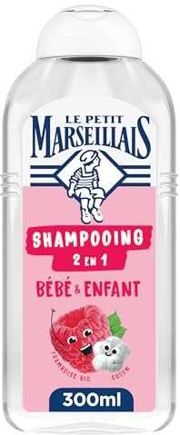 Le Petit Marseillais | Shampoo 2 in 1 Bambino e Bambino Districante Lampone Bio & Cotone (300 ml)