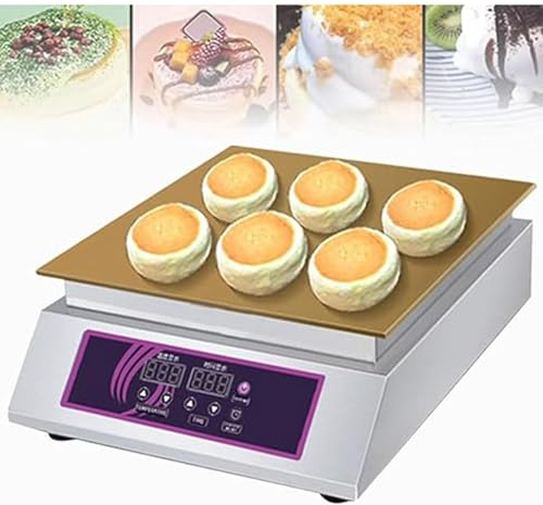 Macchina Per Muffin Elettrica Con Controllo Della Temperatura 60-240 ℃, Macchina Per Pancake Commerciale, Piastra Di Spessore 8 Mm, Con Selettore Di Temperatura Indipendente E Controller Timer, Per Cu