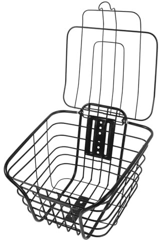 VANZACK Fahrradkorb Vorne Aus Bike Und Fahrrad Mit Sicheren Deckel Für Gepäck Organizer Fahrradgepäckträgertaschen