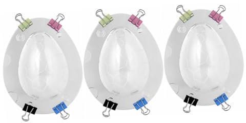 Ciieeo 3pcs Plastic Dinosaur Eggs Mold Baking Cake Mould Easter Baking Accessory for Boys