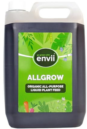Envii Allgrow, Organic Multipurpose Fertiliser Plant Feed - Liquid Outdoor Plant Food, Suitable for All Plants (5L)