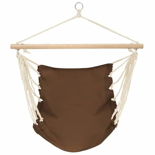 Xichuzi Hängesessel 100 x 80 cm braun, Garten Möbel, Hängesessel Outdoor, Jugendzimmer, Hängestuhl, Hanging Chair, Liebesschaukeln, Hängeschaukel Outdoor - 40354