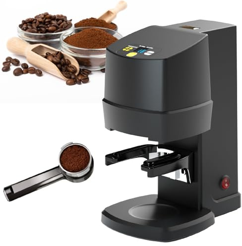 XEEAOFE 58mm Coffee Tamper - Automatic Electric Bean Powder Press Machine for 58mm Tamper, for Espresso - 10-30 KG Pressure - Coffee Tool,Black-PlainWeave
