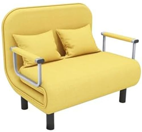 Konvertibel justerbar hopfällbar sovstol säng 3-i-1 soffa, enkel flip-stol fritid golv soffa med rygg, stoppat säte – bekväma och eleganta platsbesparande möbler