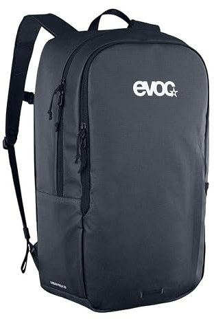 EVOC Urban Pack 25L Rucksack für Pendler & Reisen – Wasserabweisender, handgepäckgröße, PFAS-freier Fahrradrucksack mit Laptopfach, belüftetem Netz, Trolleygurt, Flaschentasche & Schlüsselhalter im