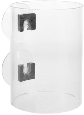 PENIKOKO Comedero Automático Flotante para Peces de Acuario, Anillo de Alimentación Acrílico de 9,8 Cm, Contenedor Dispensador Circular para Bettas, Accesorios de Alimentación para Peceras,