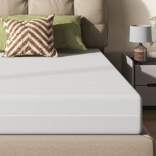 Generisch Materasso in schiuma fredda, 160 x 200 cm, altezza 16 cm, durezza media, materasso ergonomico in schiuma D25, con rivestimento rimovibile e lavabile, ventilato, confezionato sottovuoto