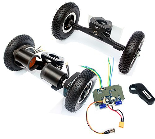Elektrisches Skateboard-LKW Weg vom Straßen-Skateboard Riemen-Antriebs-LKW 4 Rad-Longboard Berge-Skateboard 11 Zoll-LKW 8 Zoll-Rad (Drive with normal RC)