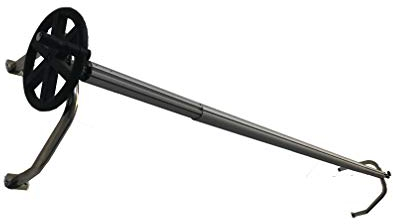 International Pool Protection Teleskop in Schlauchaufroller Stahl Inox. mit Wandhalter Max. 5.50 metros en 81mm