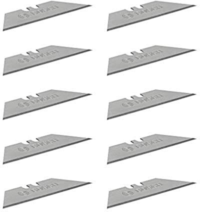 Bosch Professional 10 Ersatzklingen für Klappmesser (inkl. Trapezklingen, Einhandspender, Safety Transportbox)