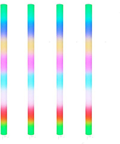Equinox Pulse Tube - Tubo LED de litio (4 unidades, funciona con pilas, efecto de iluminación + mando a distancia