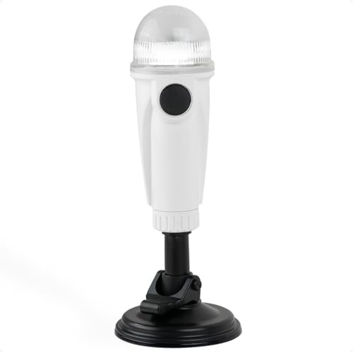 Five Oceans 8 Kayak Lights - Stern Lights for Boats, Anchor Light, Battery-Powered LED Kayak Lights for Night Kayaking with Suction Cup for Small Boat, Canoe, Dinghy, Paddle Board - FO4483