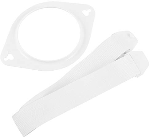 EXCEART Stomagürtel Herniengürtel Stomastützgürtel Verstellbar Gummiband Weiche Stoma-Bandage Stomaverband atmungsaktiver Stoma Gürtel für Damen Herren Weiß