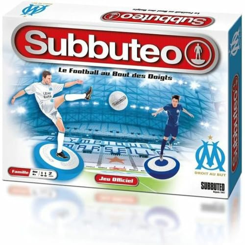 Fotbollsspel – Subbuteo Olympique de Marseille – bordsspel – upplev passionen med fotboll – från 6 år