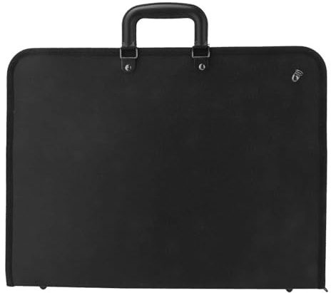 Pssopp Portafolio de Arte A3, Bolsa de Mano PVC, Estuche de Transporte para Dibujo y Bocetos, Bolsa de Archivo de Almacenamiento
