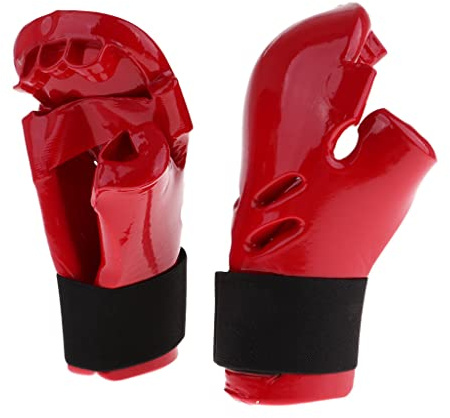 AMLESO Children Kid Karate Punching Boxing Gloves Gloves, Martial Arts, MMA, Red S