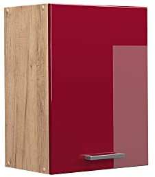 Vicco Hängeschrank R-Line, Rot Hochglanz, 45 cm