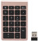 Goshyda Pavé Numérique sans Fil, 22 Touches, Clavier Numérique Portable USB 2,4 G avec Récepteur, Clavier de Comptabilité Financière pour Ordinateur Portable, PC, Ordinateur Portable(Or Rose)