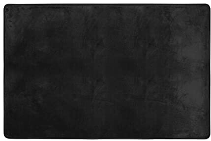 YACANNA Fußmatte für Innen Außen Waschbare Schwarzer Fußmatten Teppich Dekor Badezimmer Küchen Balkon 40x60cm