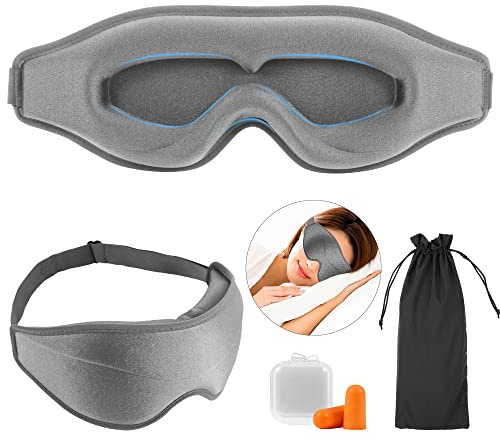 Masque de Nuit Sommeil 3D Zero Pression Occultant pour Hommes & Femmes