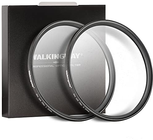 Walking Way 52mm White Mist Diffusion Filter Set (Soft 1 & 2), Soft Focus Dreamy Fog Effect Lens Filter 2pcs, Softening Diffuser For Video/Vlog/Portrait, Ultra-Slim Frame, Optical Glass, No Vignetting