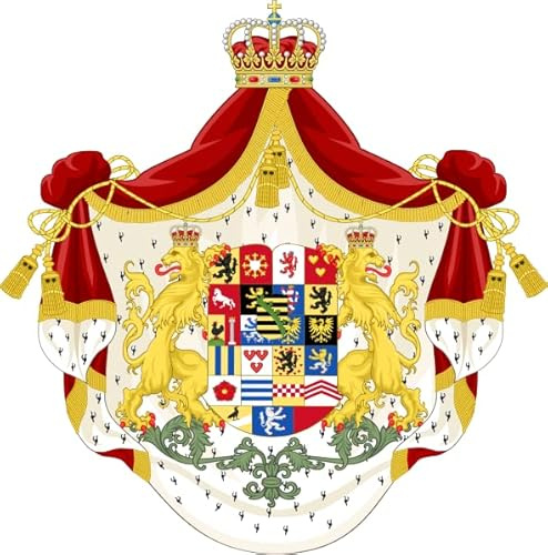 U24 Aufkleber Herzogtum Sachsen-Coburg und Gotha Wappen 20 x 20 cm Autoaufkleber Sticker Konturschnitt