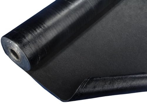 DSTOCK60 - Rouleau de 1 mètres de membrane d'étanchéité terrasse et toit plat - Feutre bitumé sous-couche / 1ère couche - Largeur 1 m – Epaisseur 1 mm – Couvre 1 m² - Découpe au mètre