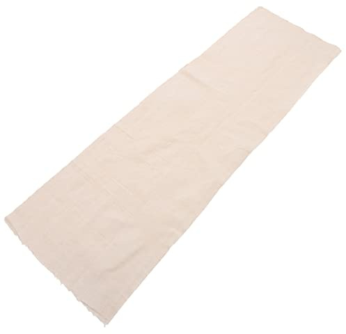 EXCEART Tela de Lino Beige para Bordar y Coser, Material de Lino Natural, Corte Libre para Proyectos de Bordado y Cortinas