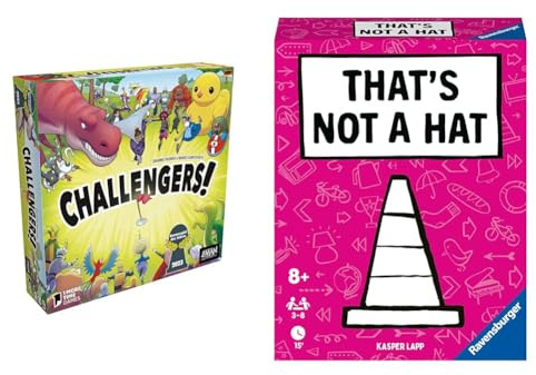 ZMan | Challengers! | Kennerspiel des Jahres 2023 | Familienspiel & Ravensburger - 20954 That's not a hat - Partyspiel, Kartenspiel für 3-8 Personen, lustige Unterhaltung ab 8 Jahren