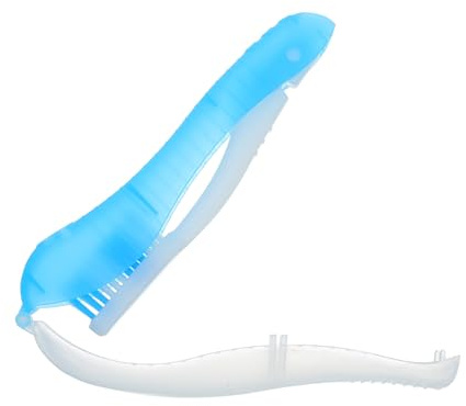 Cepillo de Dientes Plegable de Viaje Desechable Azul de Pp | Mango Ergonómico, Elimina Partículas y Manchas, Formato Portátil para Bolso